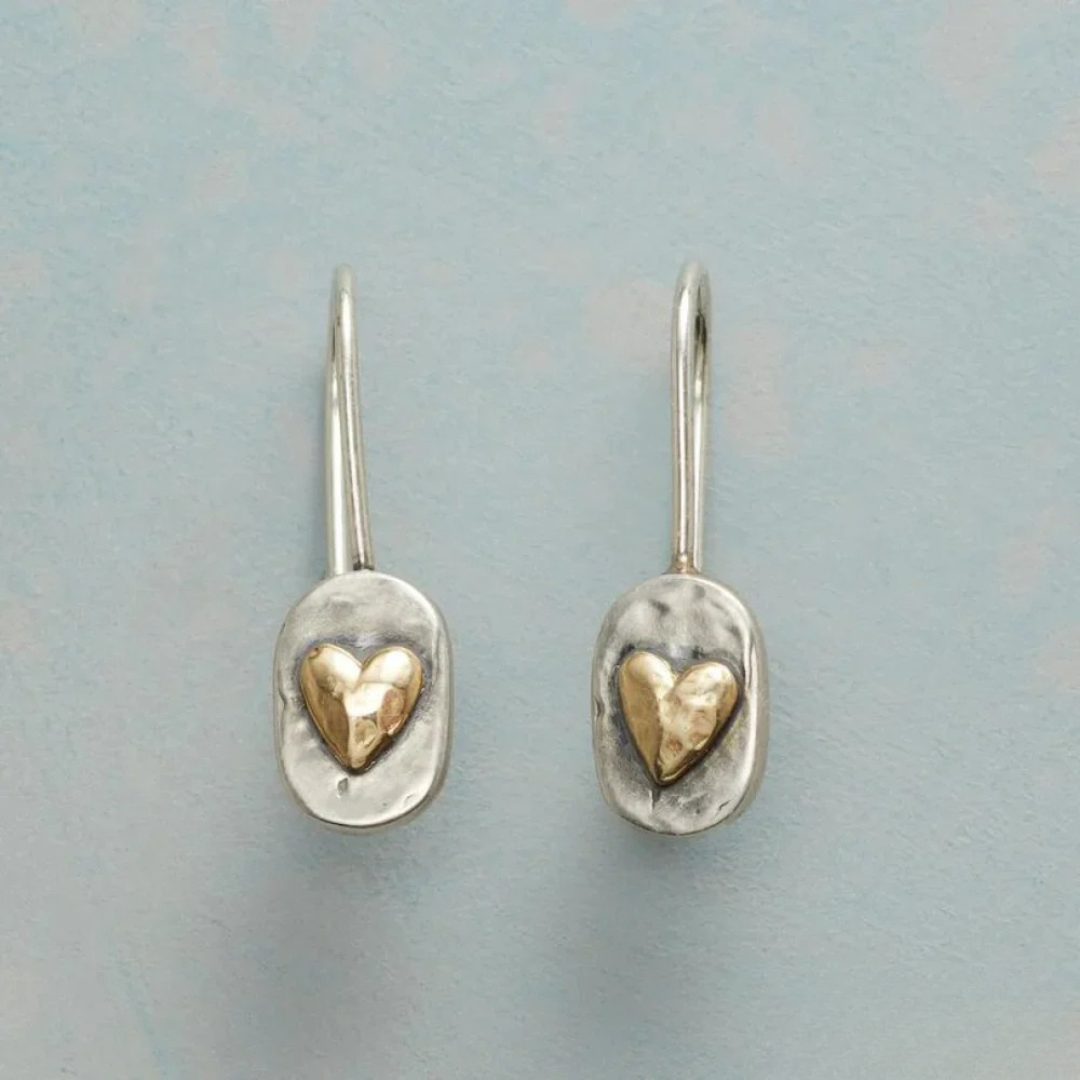 Zenaida - Heart Charm Earrings