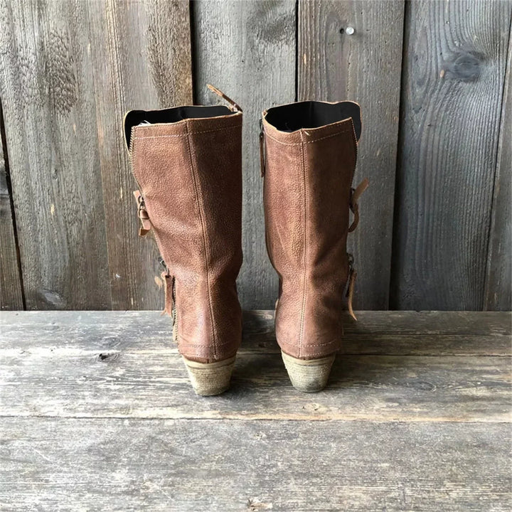 Angela | Women's Winter Cowgirl Boots with Warm Lining and Heel