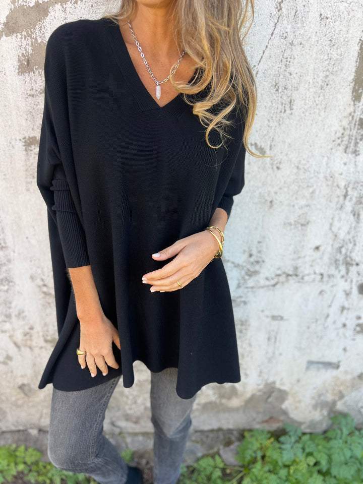 Céline | Cosy V-Neck Oversized Jumper