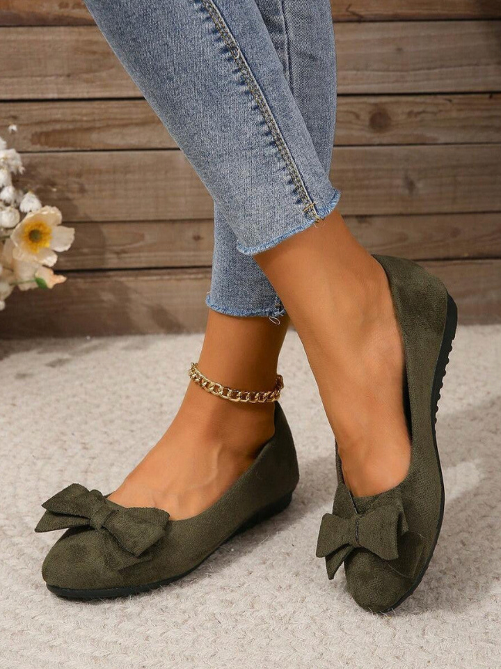 Amalyn - Classic Quilted Bow Flats