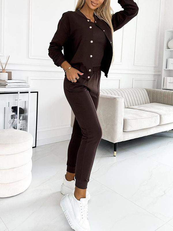 Eunice - Casual Button-Up Lounge Set