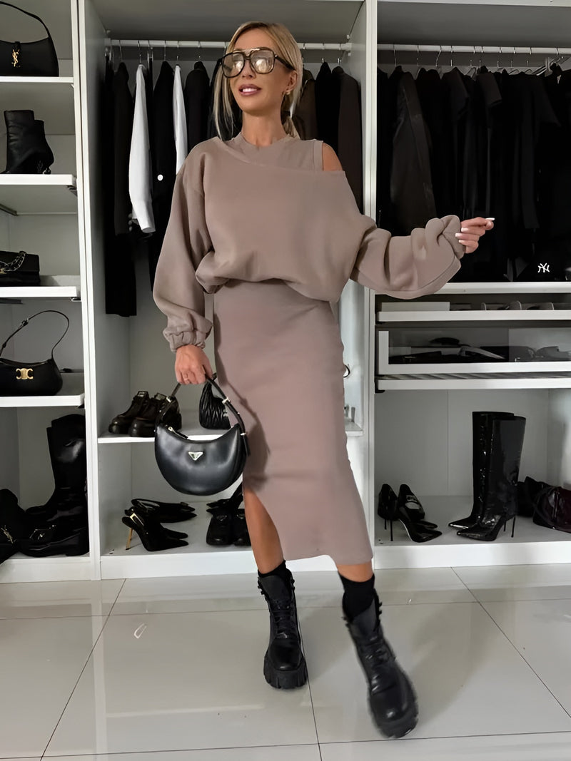 Estelle - Dress Sweater Set