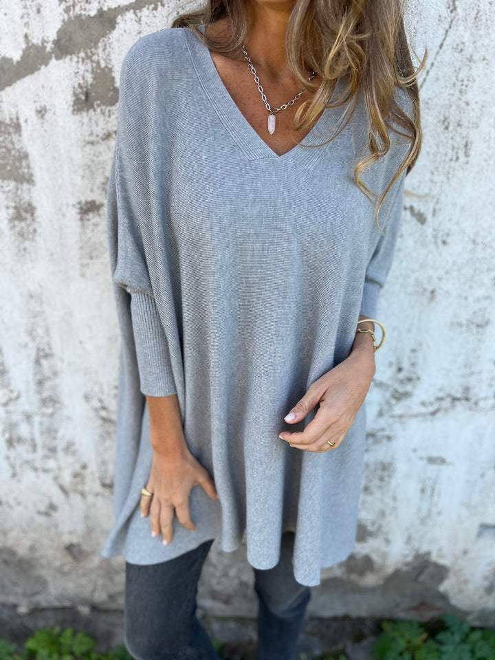Céline | Cosy V-Neck Oversized Jumper