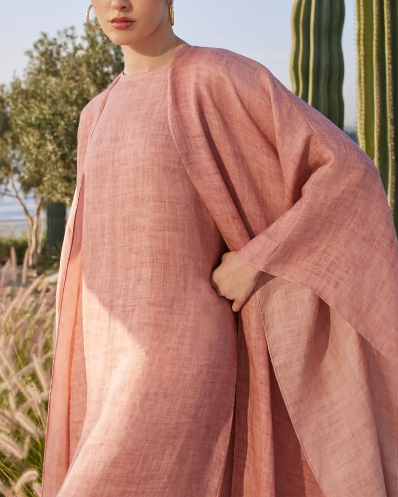 Solana - Loose Long Sleeve Cardigan Maxi Dress