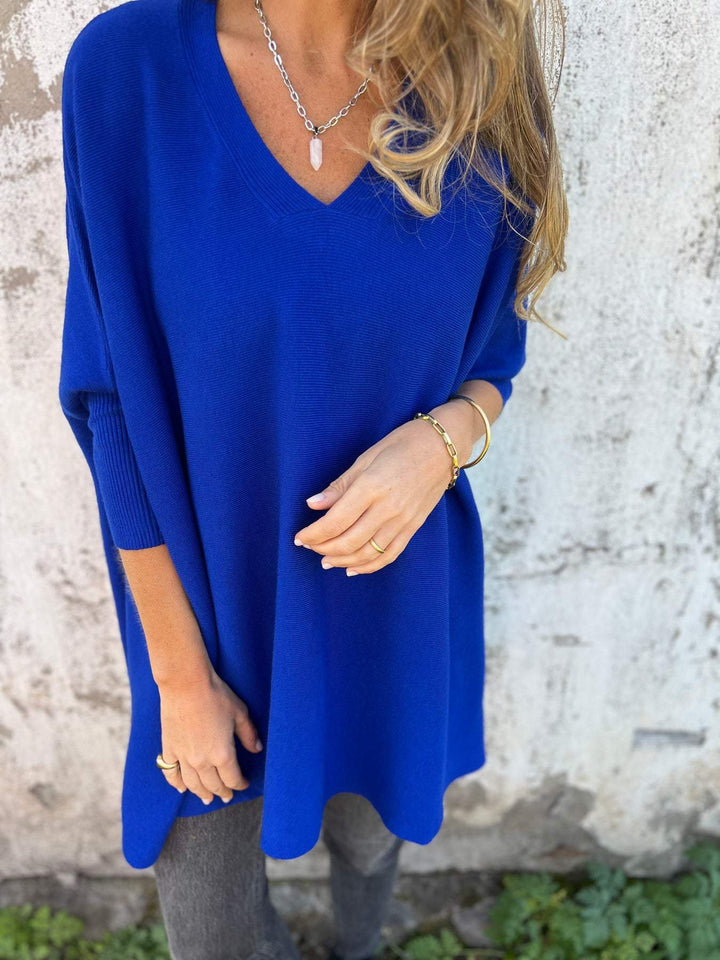 Céline | Cosy V-Neck Oversized Jumper