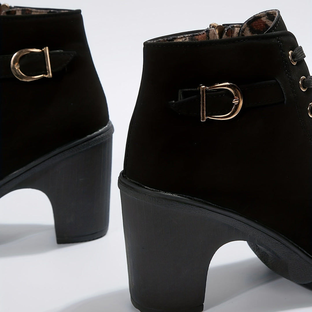 Yael - Luxe Lace-Up Pumps Boots