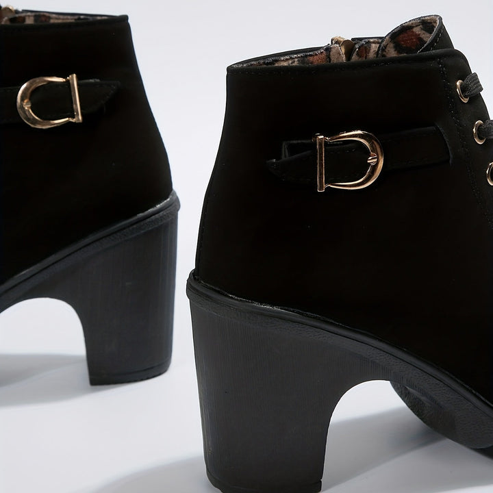 Yael - Luxe Lace-Up Pumps Boots