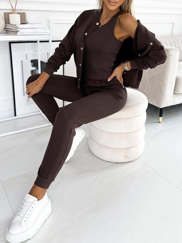 Eunice - Casual Button-Up Lounge Set