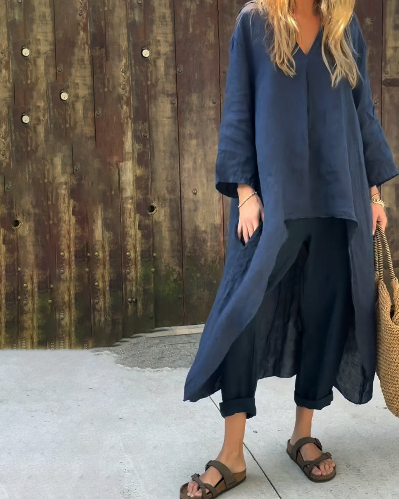 Cristy - Stylish Long Sleeve Top and Pants Set