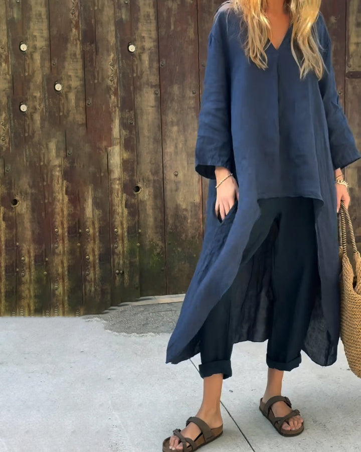 Cristy - Stylish Long Sleeve Top and Pants Set