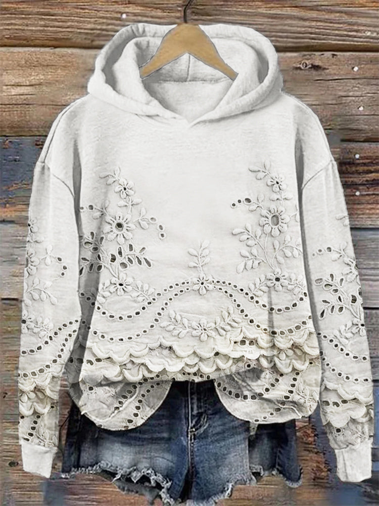 Ravella - Vintage Printed Hoodie