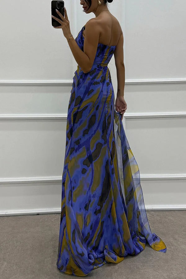 Elaris - Vibrant Slit Dress