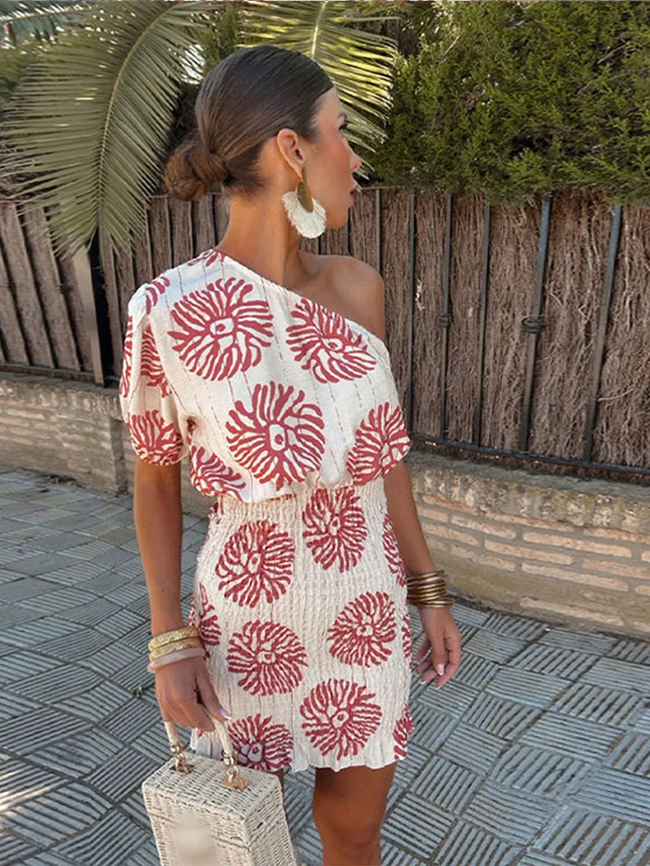 Erah - Boho One-Shoulder Dress