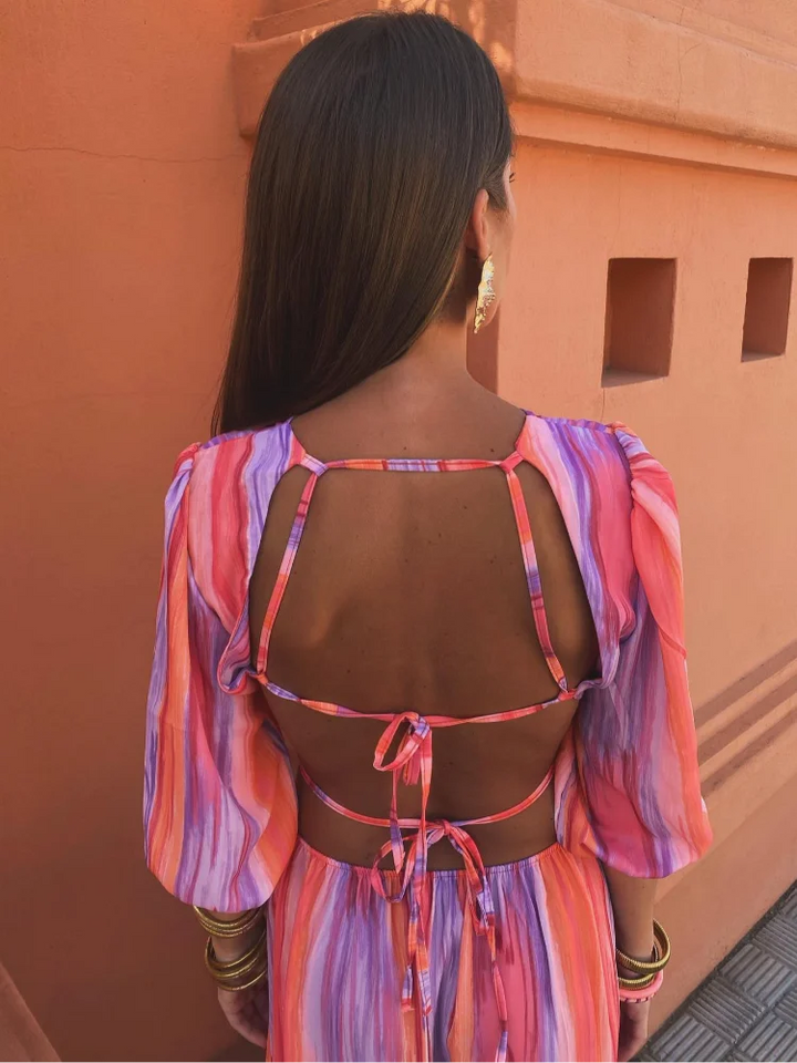 Zaria - Vibrant Cutout Dress