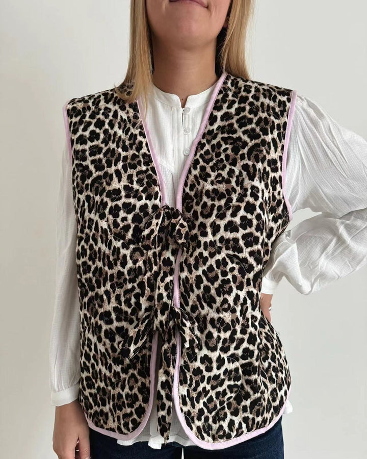 Siobie - Leopard Blush Vest