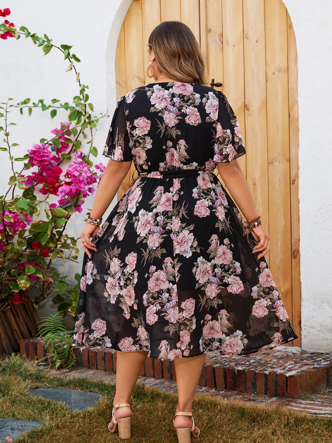 Shaia - Floral Embrace Dress