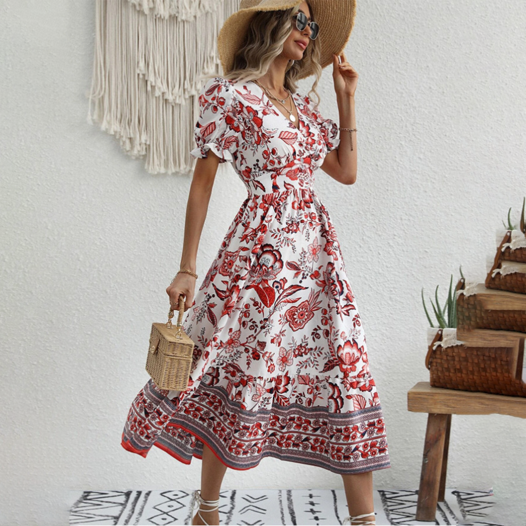 Adella - Floral Serenity Dress