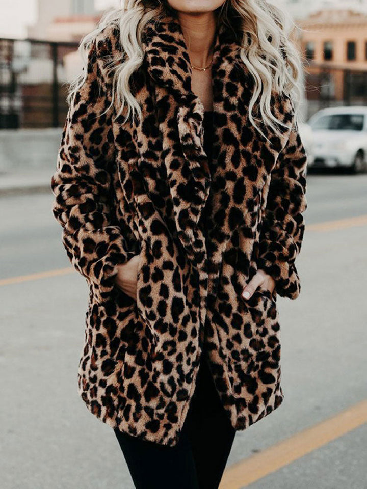 Jennie - Leopard Furry Jacket