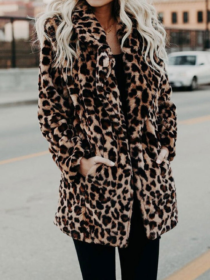 Jennie - Leopard Furry Jacket