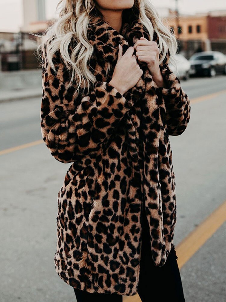 Jennie - Leopard Furry Jacket