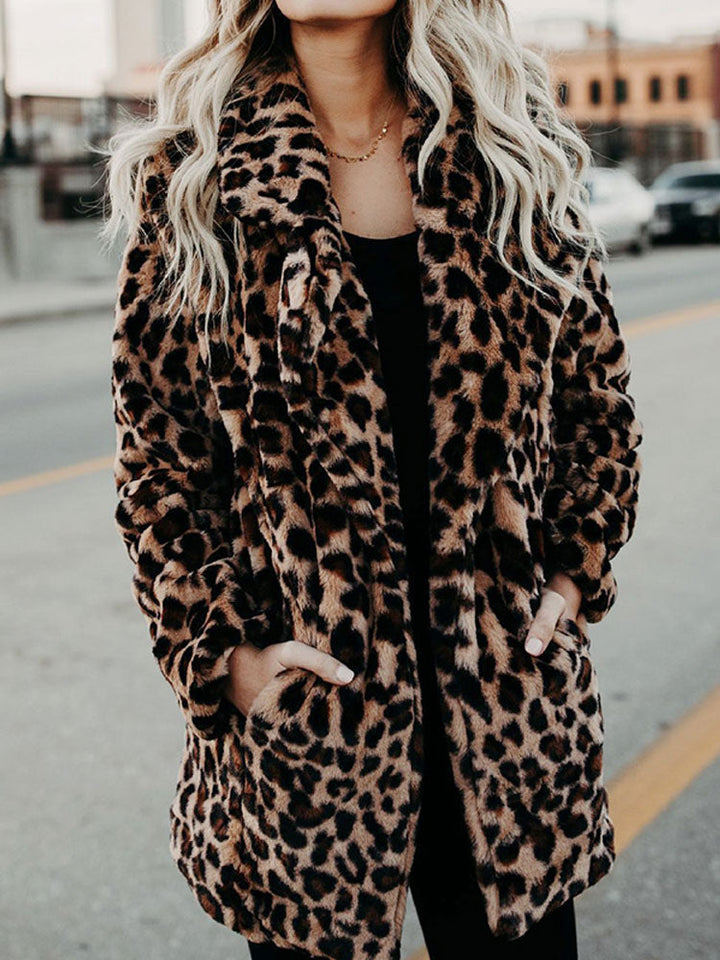 Jennie - Leopard Furry Jacket