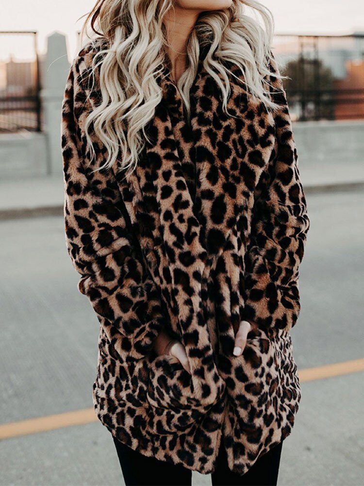 Jennie - Leopard Furry Jacket