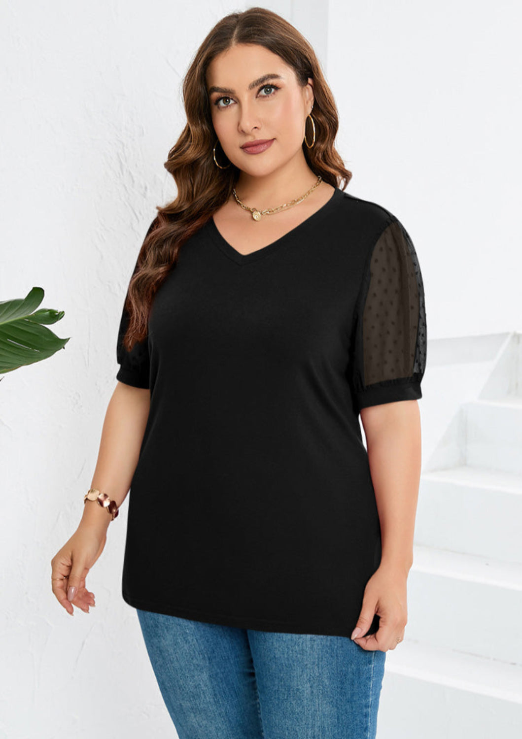 Viva™ - Elegant Top With V-neck