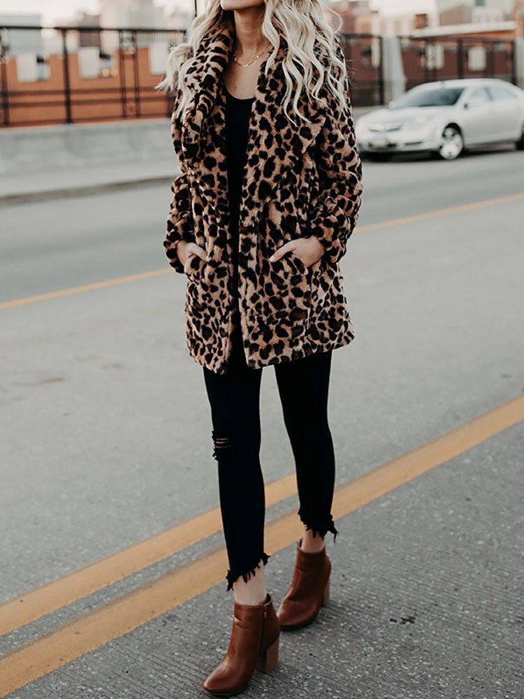 Jennie - Leopard Furry Jacket