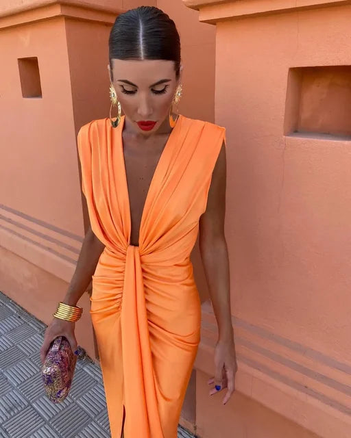 Ariana - Elegant Draped Evening Dress