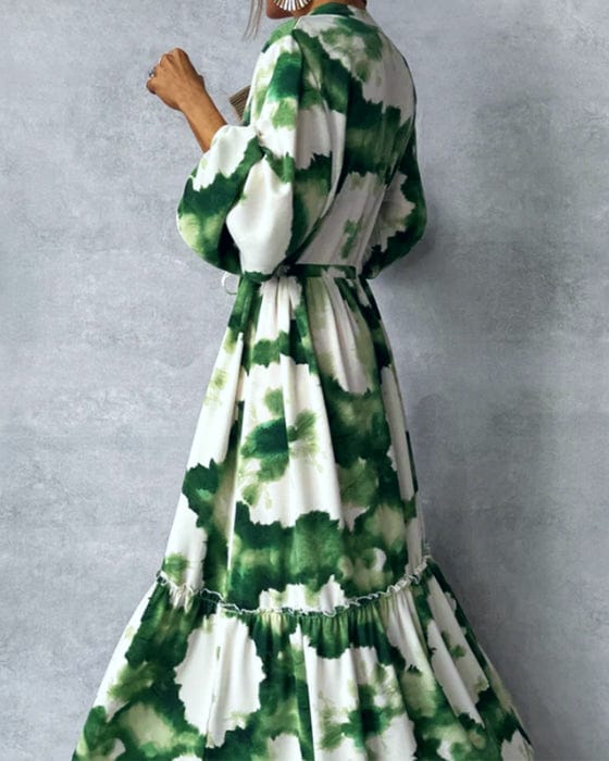 EVERLYN - Abstract Maxi Dress