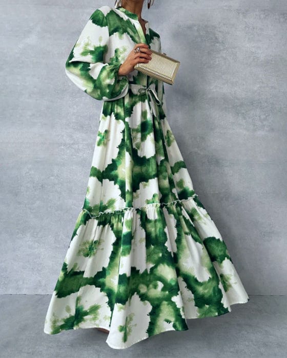 EVERLYN - Abstract Maxi Dress