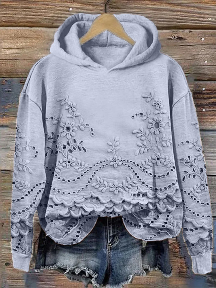 Ravella - Vintage Printed Hoodie