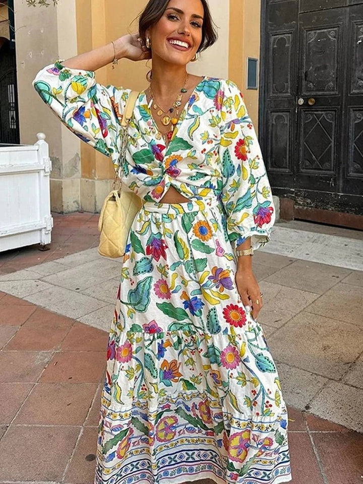 Elanore - Tropical Floral Dress