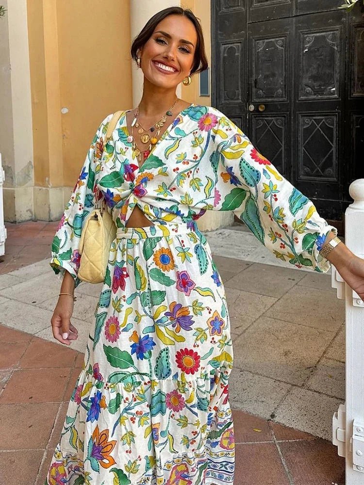 Elanore - Tropical Floral Dress