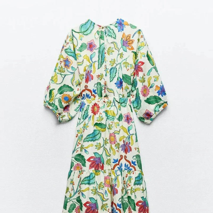 Elanore - Tropical Floral Dress