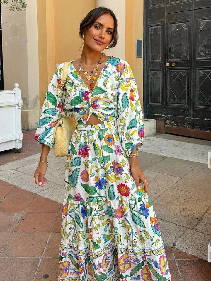 Elanore - Tropical Floral Dress