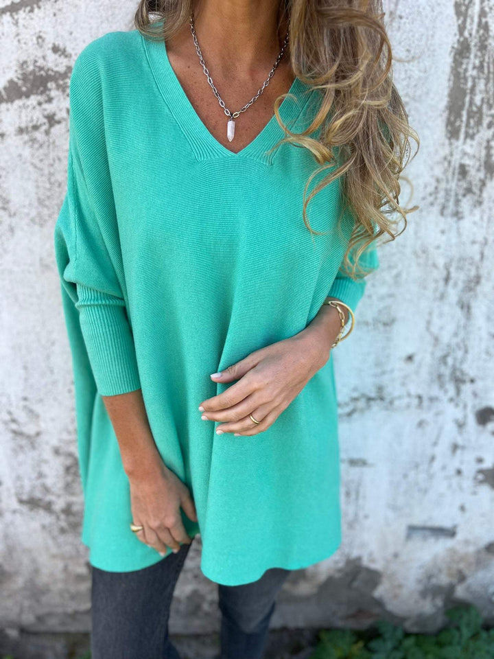 Céline | Cosy V-Neck Oversized Jumper