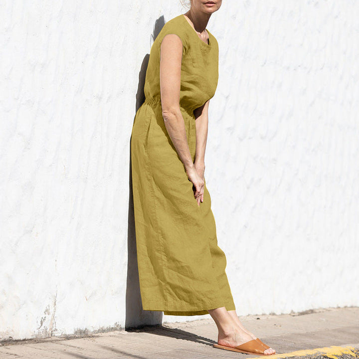 Janice - Casual Sleeveless Pocket Jumpsuit