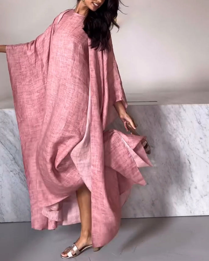 Solana - Loose Long Sleeve Cardigan Maxi Dress