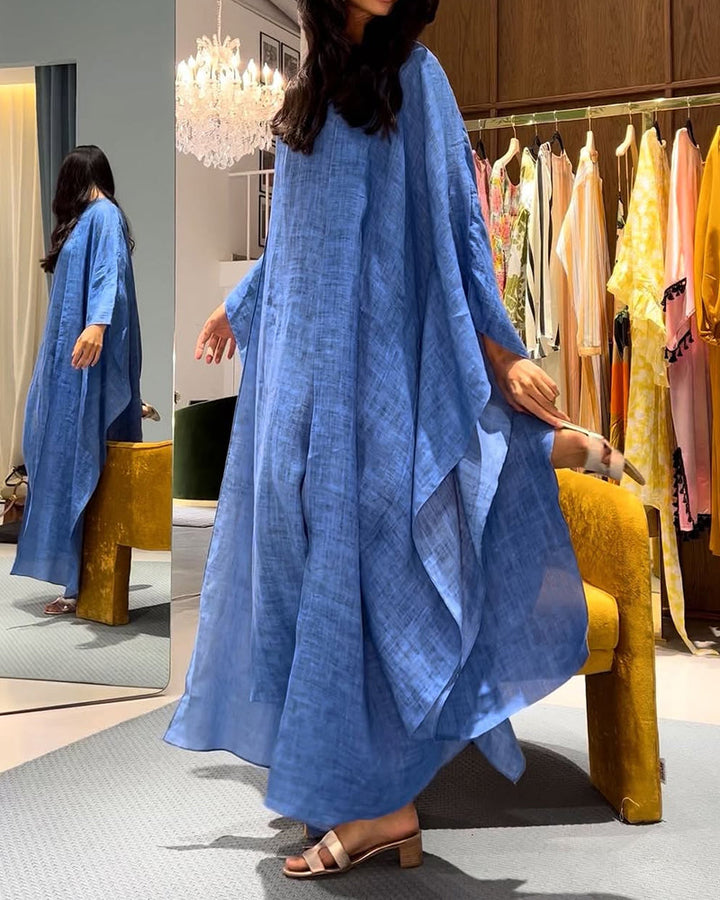Solana - Loose Long Sleeve Cardigan Maxi Dress