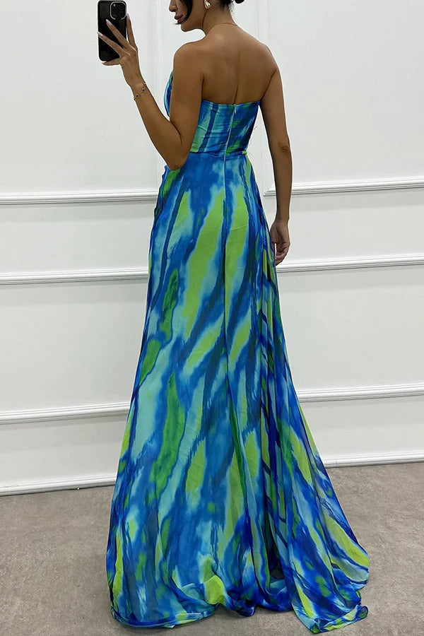 Elaris - Vibrant Slit Dress
