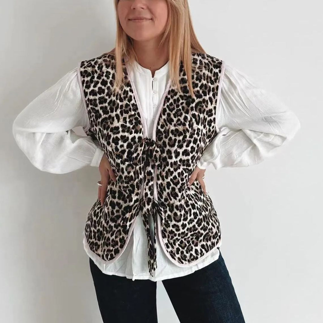 Siobie - Leopard Blush Vest
