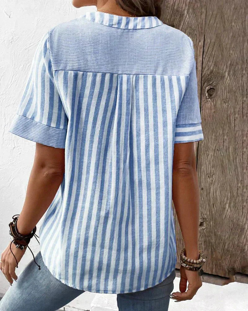 Sienna™ - Soft Striped Blouse