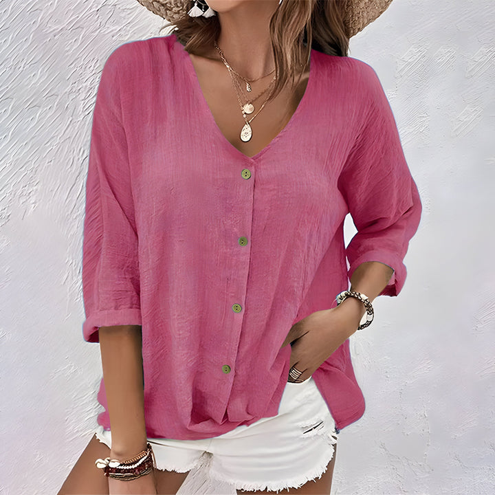 Laine - Button-Up Blouse