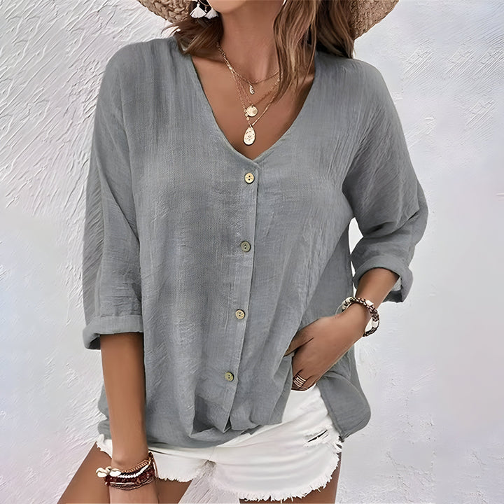 Laine - Button-Up Blouse