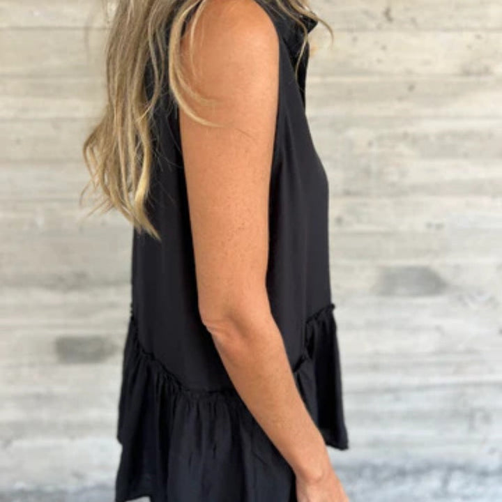 Shiva - Ruffle Buttoned Top